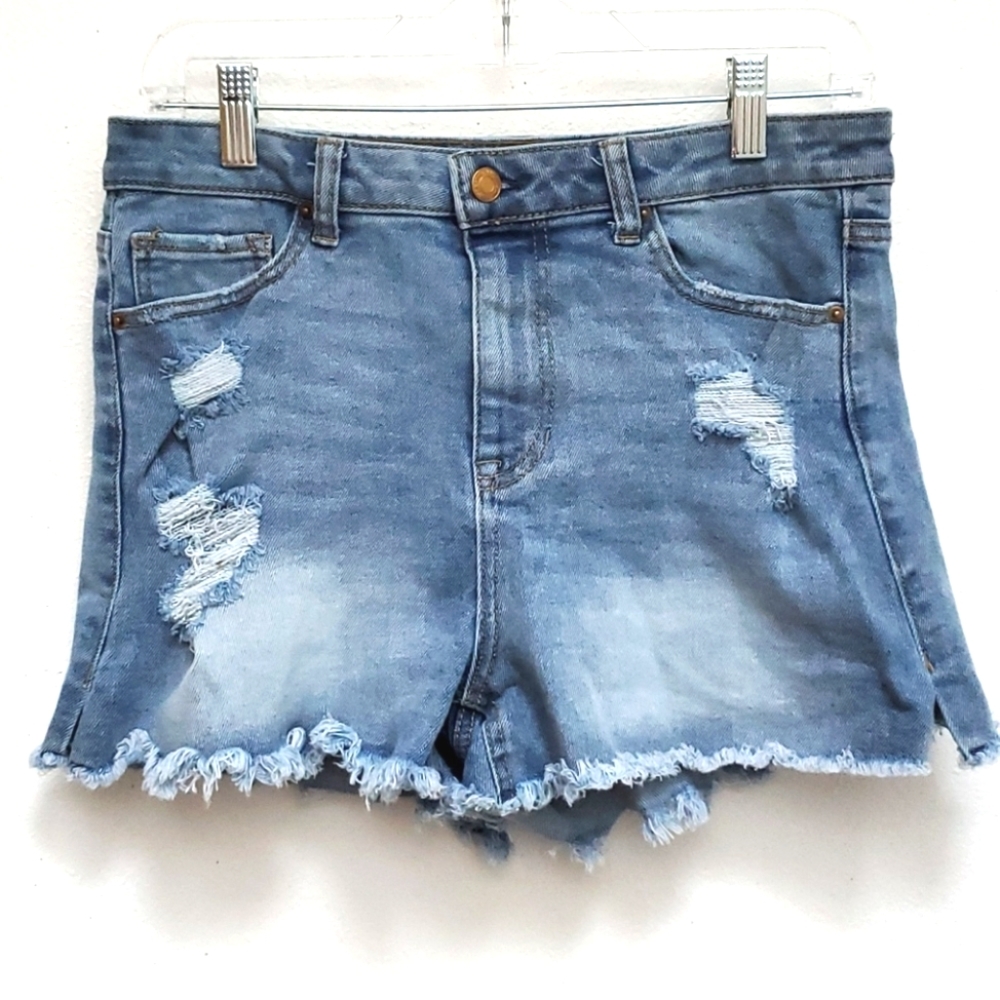 Vanilla Star High Rise Jean Shortie Shorts Size 9